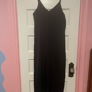 A new day black slip dress size large